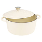 Daluvenix 6qt Enameled Cast Iron Dutch Oven Pot with Lid for Bread,Non-Stick Cookware with Dual Handles for Cooking & Roasting