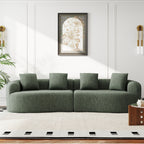 Daluvenix 110" Modular Sectional Sofa Modern 4 Seater Curved Sofa Couch for Living Room