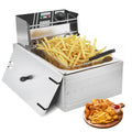 Daluvenix Commercial Deep Fryer with Basket Professional Electric Countertop Deep Fryer