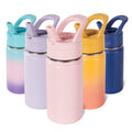 Daluvenix 12oz Insulated Kids Water Bottle with Straw and Carry Handle, Leak-Proof BPA-Free Stainless Steel Bottle
