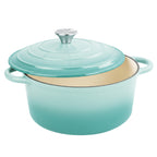 Daluvenix 6qt Enameled Cast Iron Dutch Oven Pot with Lid for Bread,Non-Stick Cookware with Dual Handles for Cooking & Roasting