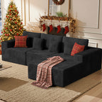 Daluvenix 111” Modular Sectional Sofa Cloud Sectional Couch with L-Shape Chaise