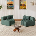 Daluvenix 128''Oversized Round Curved Sofa Modern Round Modular Sectional Sofa