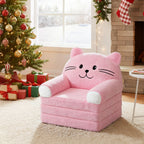 Daluvenix Toddler Sofa Chair 2 In 1 Soft Convertible Kids Couch for Girls Boys