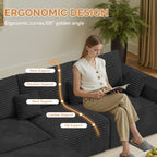 Daluvenix 113" Modern Modular Sectional Sofa L-Shaped Couch U-Shaped loud Couches Sofa Bed