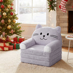 Daluvenix Toddler Sofa Chair 2 In 1 Soft Convertible Kids Couch for Girls Boys