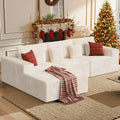 Daluvenix 111” Modular Sectional Sofa Cloud Sectional Couch with L-Shape Chaise