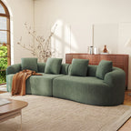 Daluvenix 110" Modular Sectional Sofa Modern 4 Seater Curved Sofa Couch for Living Room