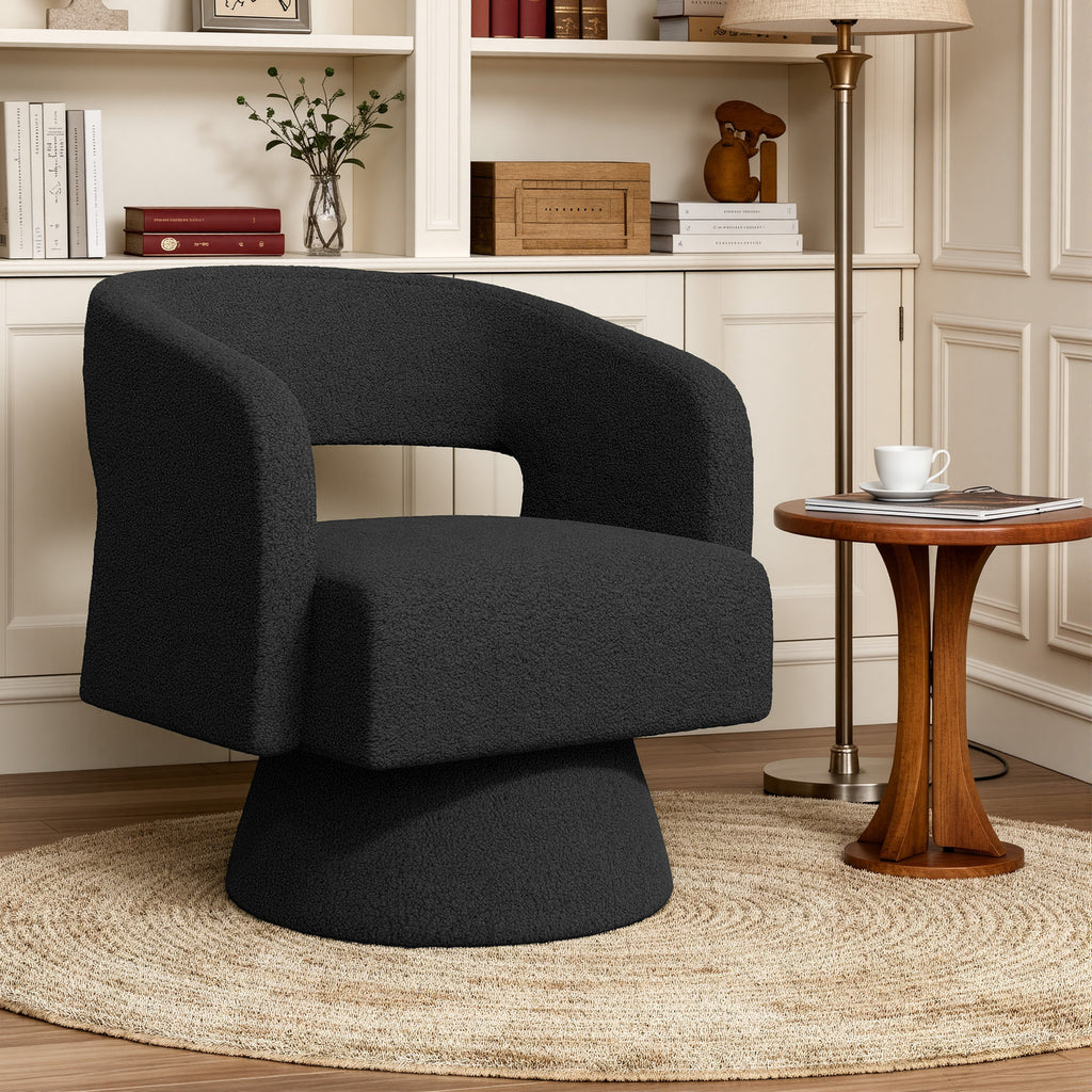 Daluvenix 360° Swivel Accent Chair Modern Luxury Barrel Chairs