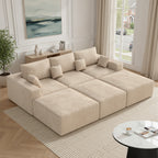 Daluvenix 113" Modern Modular Sectional Sofa L-Shaped Couch U-Shaped loud Couches Sofa Bed