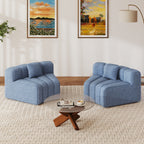Daluvenix 128''Oversized Round Curved Sofa Modern Round Modular Sectional Sofa