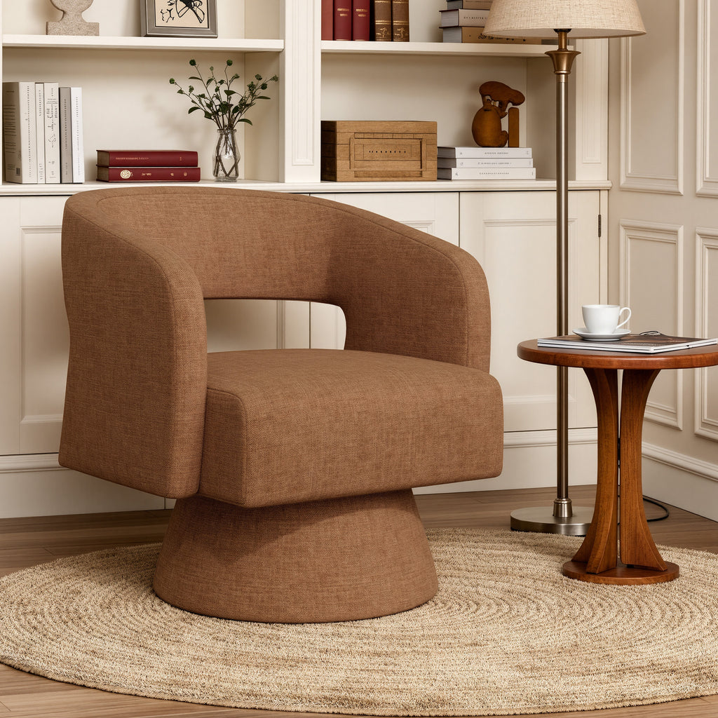 Daluvenix 360° Swivel Accent Chair Modern Luxury Barrel Chairs