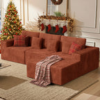 Daluvenix 111” Modular Sectional Sofa Cloud Sectional Couch with L-Shape Chaise