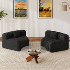 Daluvenix 128''Oversized Round Curved Sofa Modern Round Modular Sectional Sofa