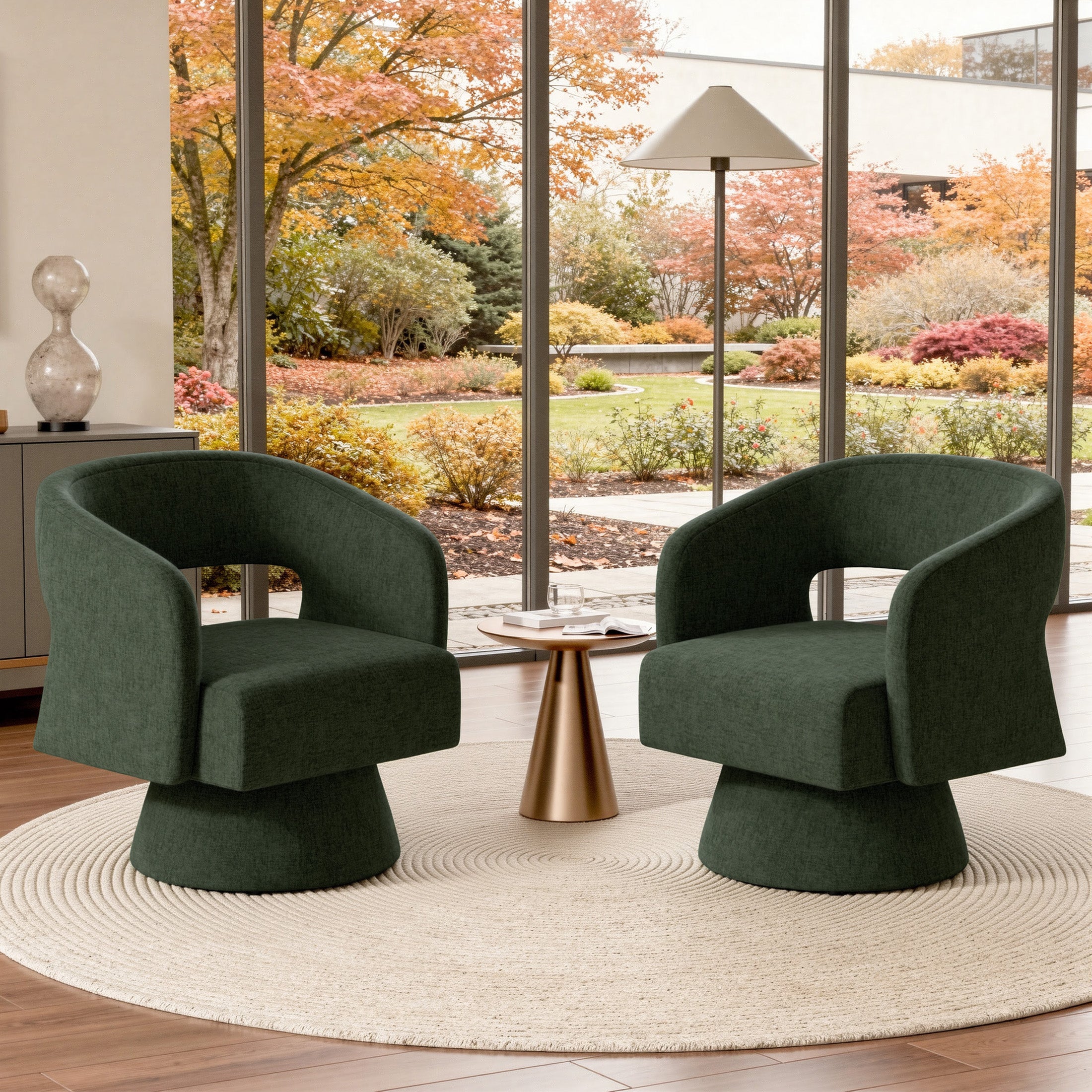 Daluvenix 360° Swivel Accent Chair Modern Luxury Barrel Chairs