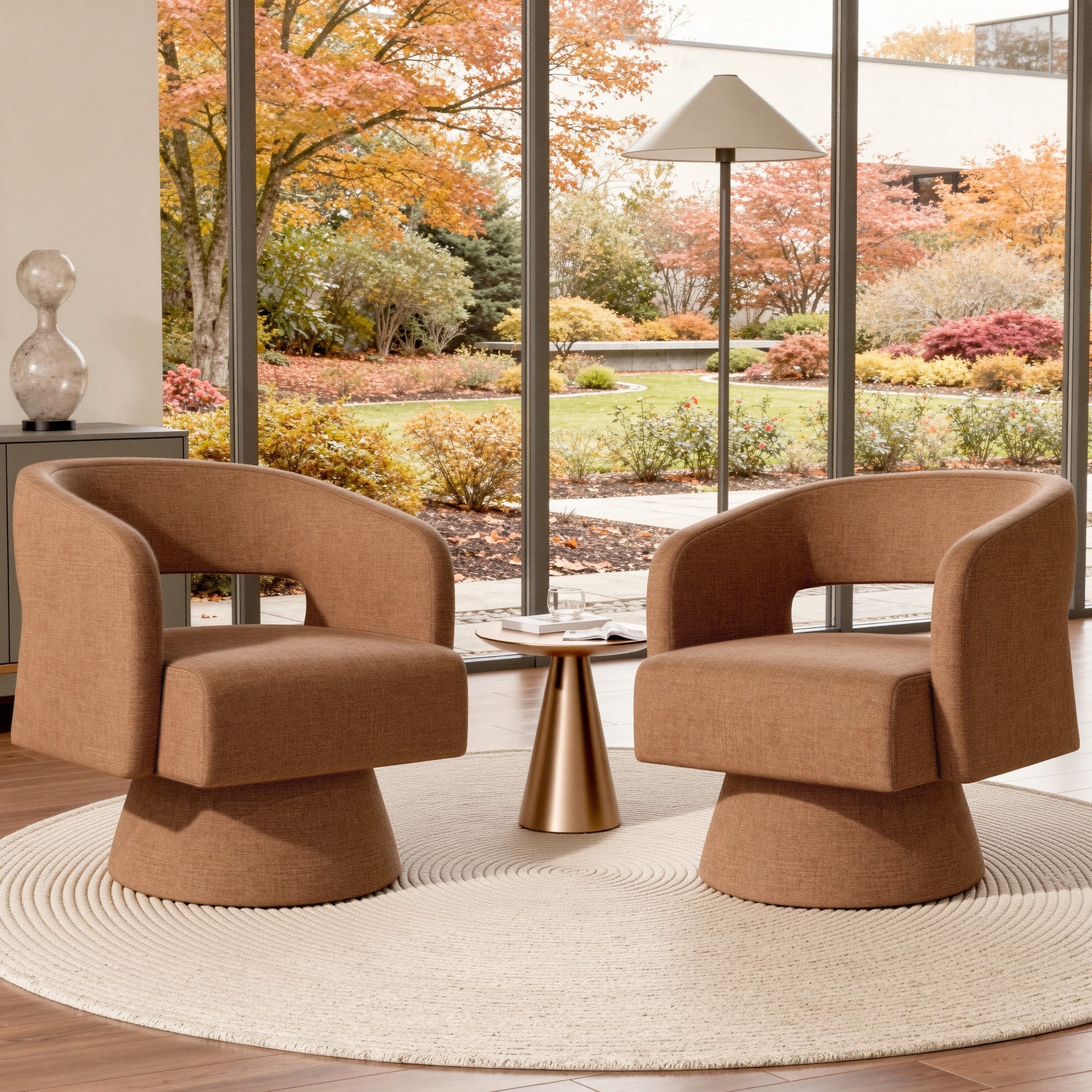 Daluvenix 360° Swivel Accent Chair Modern Luxury Barrel Chairs