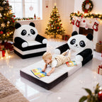 Daluvenix Toddler Sofa Chair 2 In 1 Soft Convertible Kids Couch for Girls Boys