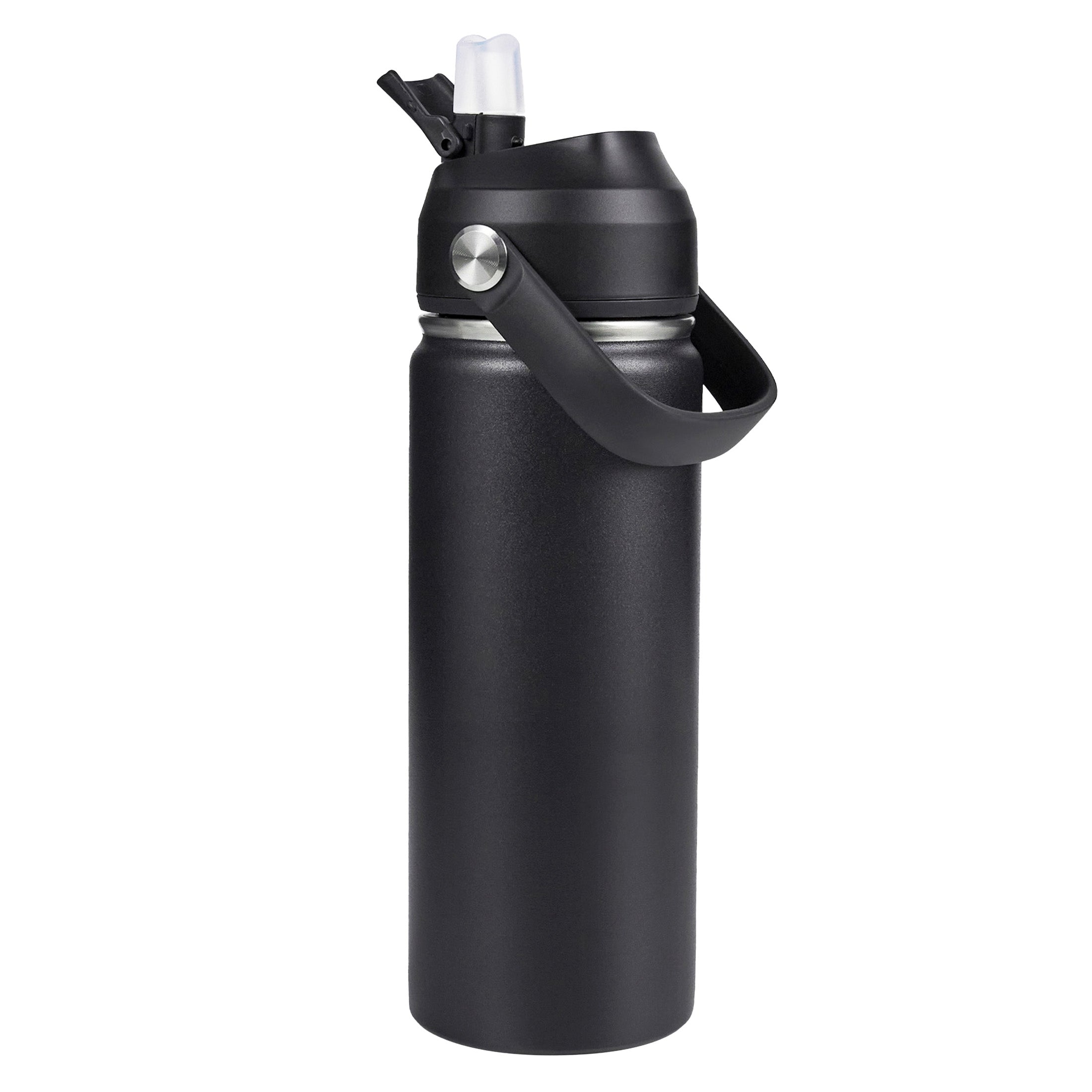 Daluvenix Stainless Steel Water Bottle with Straw Lid, 18oz / 24oz Vacuum Insulated Water Bottles for Sports, Travel