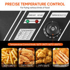 Daluvenix Commercial Deep Fryer with Basket Professional Electric Countertop Deep Fryer