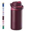 Daluvenix 14oz Kids Insulated Water Bottle with Straw Lids, 2-in-1 Straw and Chug Water Bottle for kids for Sports and School, Leakproof Stainless Steel Toddler Water Bottle BPA Free