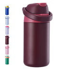 Daluvenix 14oz Kids Insulated Water Bottle with Straw Lids, 2-in-1 Straw and Chug Water Bottle for kids for Sports and School, Leakproof Stainless Steel Toddler Water Bottle BPA Free