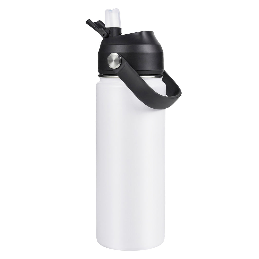 Daluvenix Stainless Steel Water Bottle with Straw Lid, 18oz / 24oz Vacuum Insulated Water Bottles for Sports, Travel