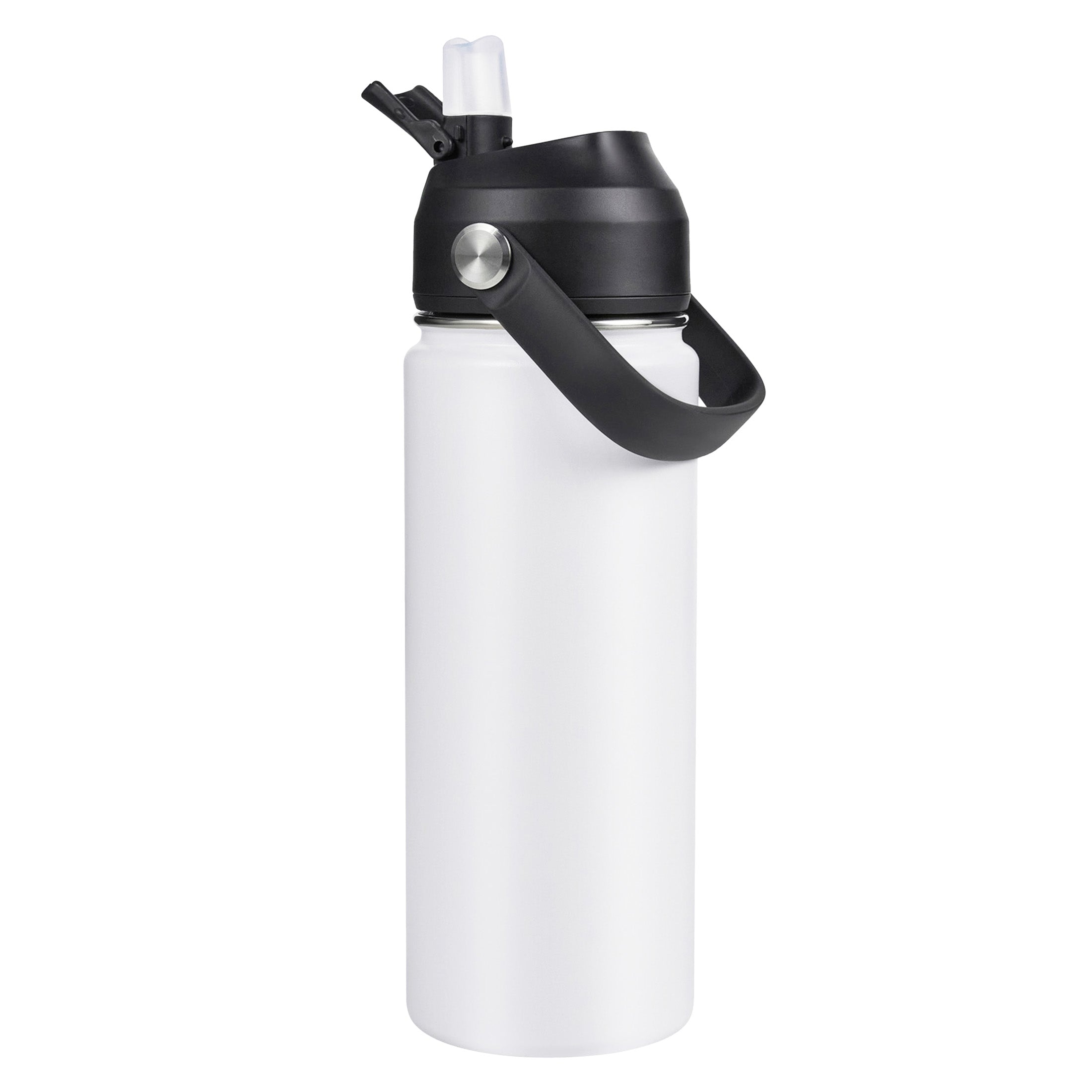 Daluvenix Stainless Steel Water Bottle with Straw Lid, 18oz / 24oz Vacuum Insulated Water Bottles for Sports, Travel