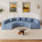 Daluvenix 128''Oversized Round Curved Sofa Modern Round Modular Sectional Sofa