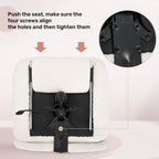 Daluvenix Office Chair, Ergonomic Extra Wide Big Desk Chair with Retractable Footrest, Height Adjustable Swivel Teddy Fleece Mid Back Home Chair with Wheels