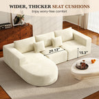 Daluvenix 104” Modular Sectional Sofa L-Shape Couch with Chaise