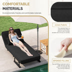 Daluvenix 4 in 1 Convertible Sofa Bed Sleeper Chair with a Pillow, 5 Position Modern Single Person Chaise Lounge Couch , Linen Folding Bed for Living Room Office