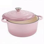 Daluvenix 6qt Enameled Cast Iron Dutch Oven Pot with Lid for Bread,Non-Stick Cookware with Dual Handles for Cooking & Roasting