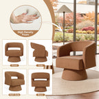 Daluvenix 360° Swivel Accent Chair Modern Luxury Barrel Chairs