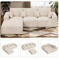 Daluvenix 113" Modern Modular Sectional Sofa L-Shaped Couch U-Shaped loud Couches Sofa Bed